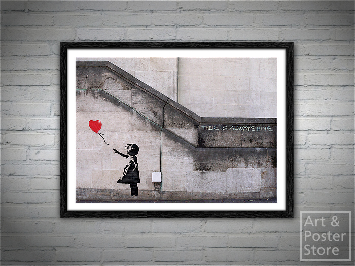 Second Life Marketplace - GIRL WITH A BALLOON | Banksy Graffiti Art ...